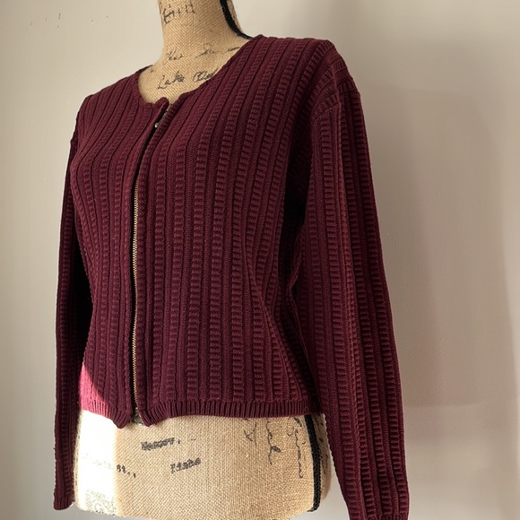 vintage 90s knit cardigan - Picture 3 of 5